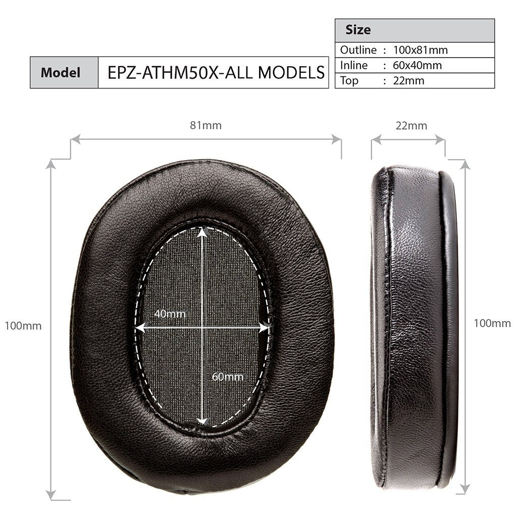 Dekoni Audio Audio-Technica ATH-M50X Elite Sheepskin Ear Pads