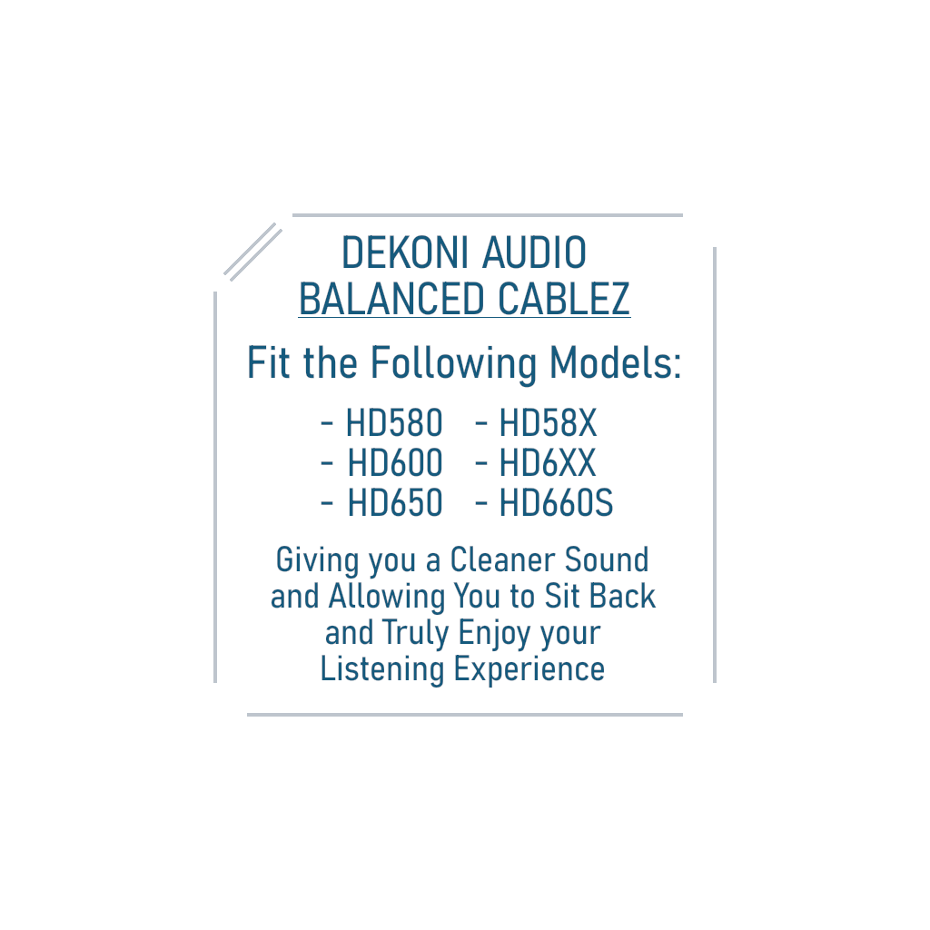 Dekoni Audio Balanced 4.4mm Cable for HD600 Series